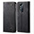 Cloth Case Stands Flip Cover for OnePlus 8 Pro Black