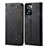 Cloth Case Stands Flip Cover for OnePlus Nord N300 5G Black