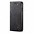 Cloth Case Stands Flip Cover for Oppo A12e Black