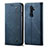 Cloth Case Stands Flip Cover for Oppo A5 (2020) Blue