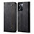 Cloth Case Stands Flip Cover for Oppo A56S 5G Black