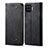 Cloth Case Stands Flip Cover for Oppo A93 Black