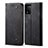 Cloth Case Stands Flip Cover for Oppo A93s 5G Black