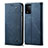 Cloth Case Stands Flip Cover for Oppo A93s 5G Blue