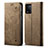 Cloth Case Stands Flip Cover for Oppo A93s 5G Khaki