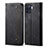 Cloth Case Stands Flip Cover for Oppo F19 Pro Black