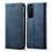 Cloth Case Stands Flip Cover for Oppo Reno4 Pro 4G Blue