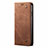 Cloth Case Stands Flip Cover for Realme 5 Pro Brown