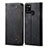 Cloth Case Stands Flip Cover for Realme C17 Black