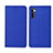 Cloth Case Stands Flip Cover for Realme X2 Blue