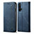 Cloth Case Stands Flip Cover for Realme X3 SuperZoom Blue
