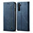 Cloth Case Stands Flip Cover for Realme X50 Pro 5G Blue