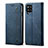 Cloth Case Stands Flip Cover for Samsung Galaxy A42 5G Blue