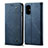 Cloth Case Stands Flip Cover for Samsung Galaxy A71 5G Blue