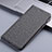 Cloth Case Stands Flip Cover for Samsung Galaxy A81 Gray