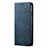 Cloth Case Stands Flip Cover for Samsung Galaxy M31 Blue