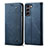 Cloth Case Stands Flip Cover for Samsung Galaxy S21 5G Blue