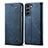 Cloth Case Stands Flip Cover for Samsung Galaxy S21 Plus 5G Blue