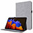 Cloth Case Stands Flip Cover for Samsung Galaxy Tab S7 11 Wi-Fi SM-T870 Gray