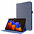 Cloth Case Stands Flip Cover for Samsung Galaxy Tab S7 4G 11 SM-T875 Blue