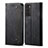 Cloth Case Stands Flip Cover for Vivo Y70 (2020) Black