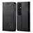 Cloth Case Stands Flip Cover for Xiaomi Mi 10 Ultra Black