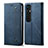 Cloth Case Stands Flip Cover for Xiaomi Mi 10 Ultra Blue