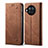 Cloth Case Stands Flip Cover for Xiaomi Mi 10i 5G Brown