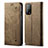 Cloth Case Stands Flip Cover for Xiaomi Mi 10T Pro 5G Khaki