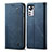 Cloth Case Stands Flip Cover for Xiaomi Mi 12 5G Blue