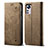 Cloth Case Stands Flip Cover for Xiaomi Mi 12 Lite 5G Khaki