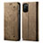 Cloth Case Stands Flip Cover for Xiaomi Poco M3 Khaki