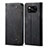 Cloth Case Stands Flip Cover for Xiaomi Poco X3 Black