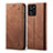 Cloth Case Stands Flip Cover for Xiaomi Poco X5 Pro 5G Brown