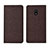 Cloth Case Stands Flip Cover for Xiaomi Redmi 8A Brown