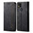 Cloth Case Stands Flip Cover for Xiaomi Redmi 9 India Black