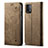 Cloth Case Stands Flip Cover for Xiaomi Redmi 9T 4G Khaki