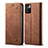 Cloth Case Stands Flip Cover for Xiaomi Redmi Note 11 Pro+ Plus 5G Brown