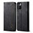 Cloth Case Stands Flip Cover for Xiaomi Redmi Note 11S 5G Black