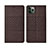 Cloth Case Stands Flip Cover H01 for Apple iPhone 11 Pro Max Brown