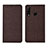 Cloth Case Stands Flip Cover H01 for Huawei P30 Lite Brown