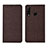 Cloth Case Stands Flip Cover H01 for Huawei P30 Lite XL Brown