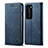 Cloth Case Stands Flip Cover H01 for Huawei P40 Pro Blue
