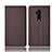 Cloth Case Stands Flip Cover H01 for OnePlus 7T Pro Brown