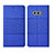 Cloth Case Stands Flip Cover H01 for Samsung Galaxy S10e Blue