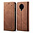 Cloth Case Stands Flip Cover H01 for Xiaomi Redmi K30 Pro Zoom Brown