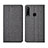 Cloth Case Stands Flip Cover H02 for Huawei Nova 4e Gray