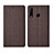 Cloth Case Stands Flip Cover H02 for Huawei P30 Lite Brown