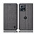 Cloth Case Stands Flip Cover H12P for Motorola Moto Edge 30 Fusion 5G Gray