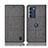 Cloth Case Stands Flip Cover H12P for Motorola Moto Edge S30 5G Gray